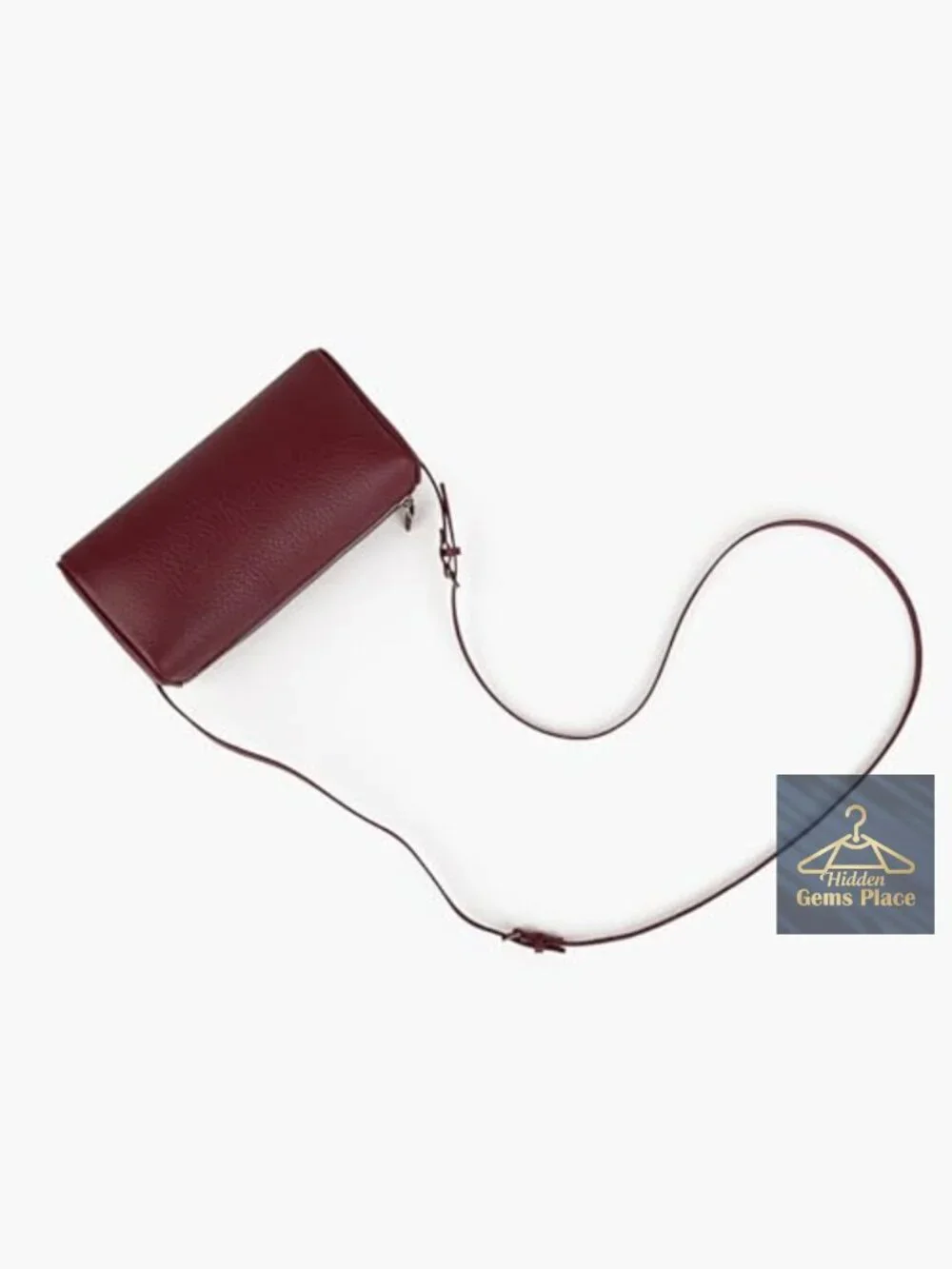 Premium Full-Grained Leather Crossbody Hobo Bag with Adjustable Strap